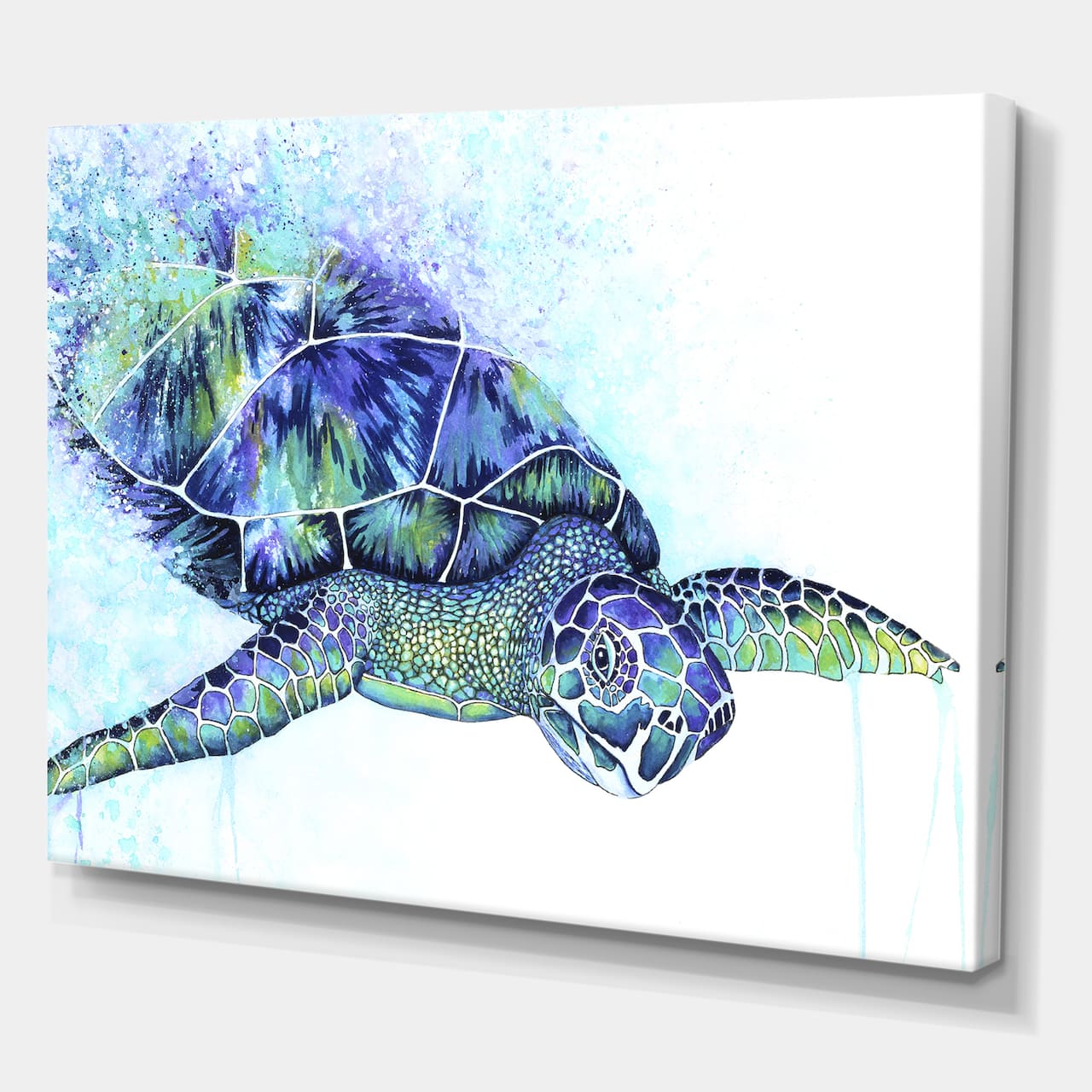 Designart - Sea Turtle - Cottage Canvas Artwork